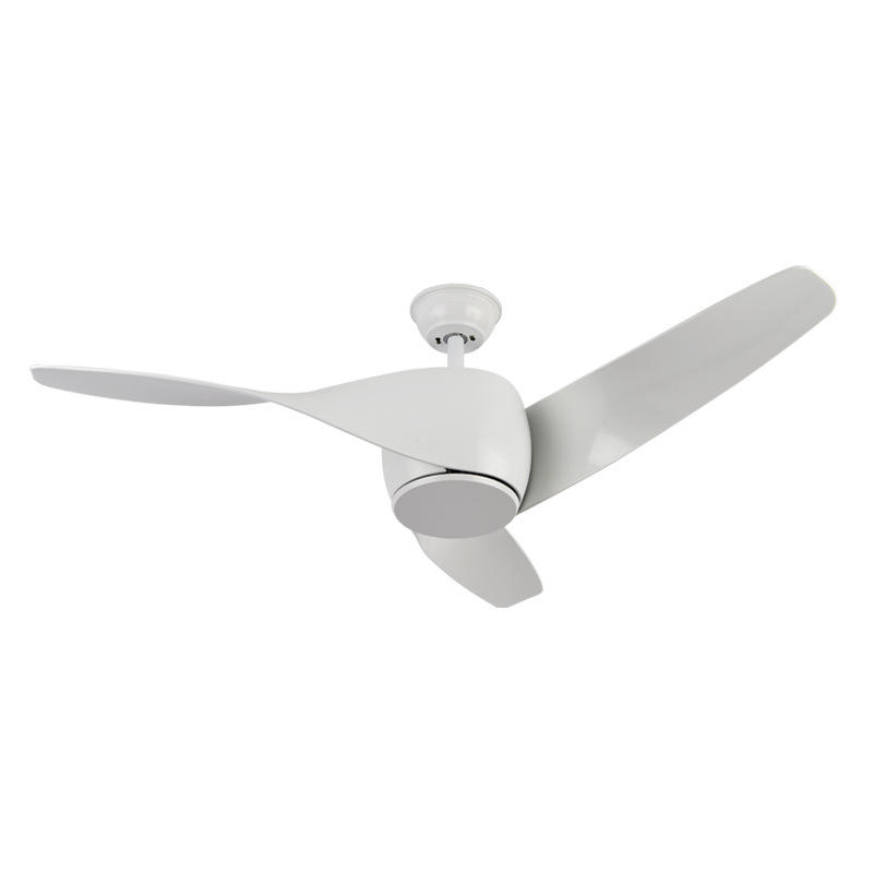 2024 New products 42 Inch White Color Abs Blade Ceiling Fan Home solid iron blade ceiling fan light
