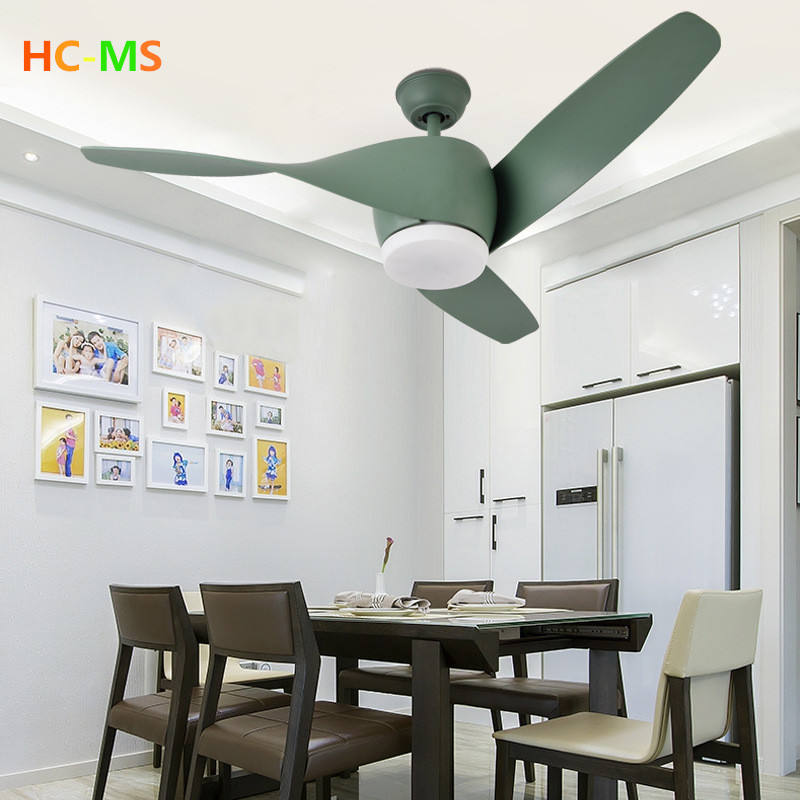 2024 New products 42 Inch White Color Abs Blade Ceiling Fan Home solid iron blade ceiling fan light