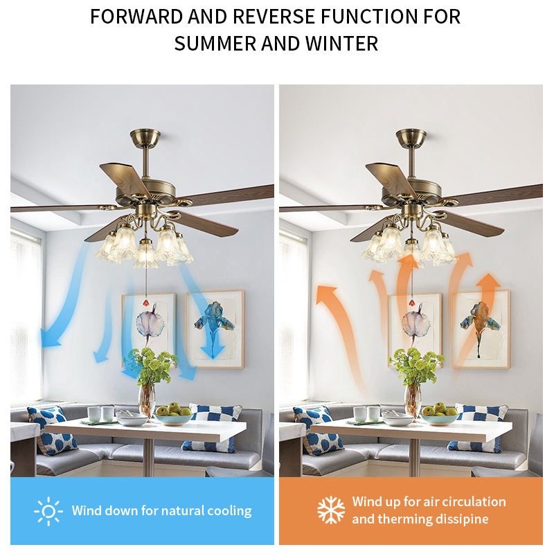 52 inch national dc motor modern ceiling fan without light