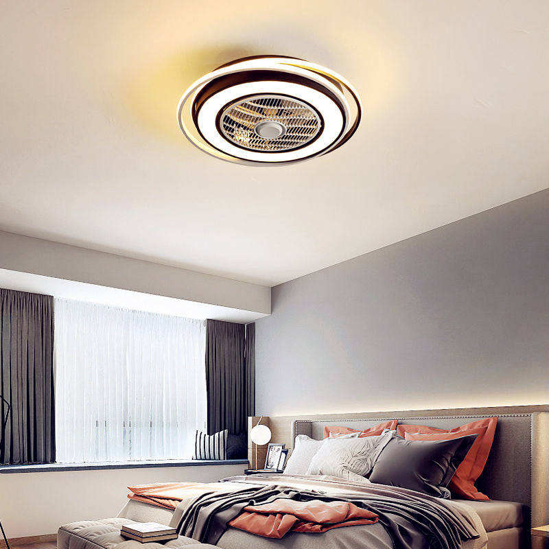 High quality modern furniture ceiling fan with light and APP remote control