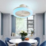 Custom quality 46cm diameter RGB Color Bluetooth LED ceiling Fan Remote Control Fan light