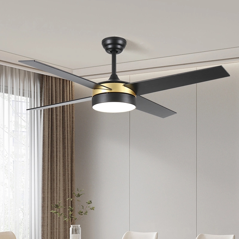 42inches Europe Style Golden Black Remote Control 4blades Ceiling Fan ...